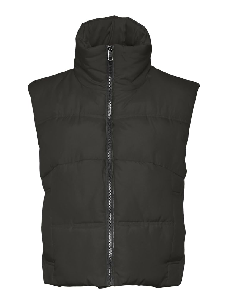 VERO MODA Vmklea Noos - Pantaloni Corti Gilet trapuntato Donna (Pacco da 1)