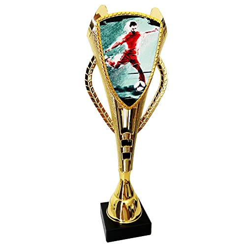 Larius Trophée de football - Taille extra large 30 cm - Ballon doré