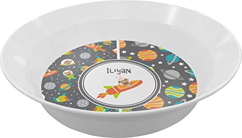 Personalized Space Explorer Melamine Bowl - 12 oz