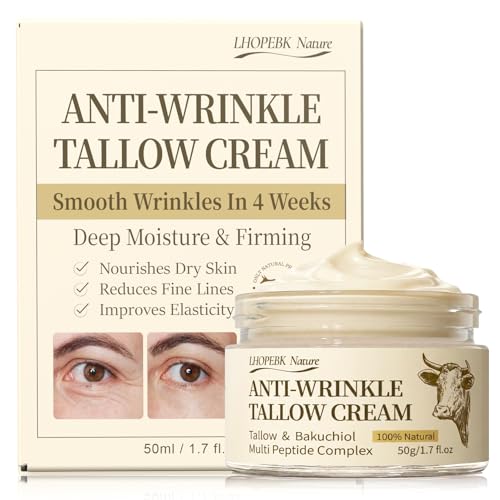 LHOPEBK Nature Beef Tallow Anti-Wrinkle Cream: Firms & Lifts