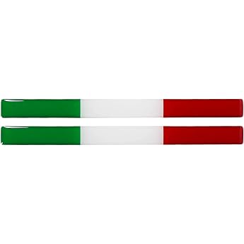 BIKE-label Italy 3D Car Sticker Flags 120 x 10 mm Sticker Car Motorcycle X300001VA