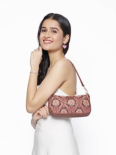 Image of ZOUK Baguette Bag | Crossbody Bags for Women | Women's Handbags | Stylish Sling Bag for Woman | Vegan Leather Evening Bag |Purse and Wallet