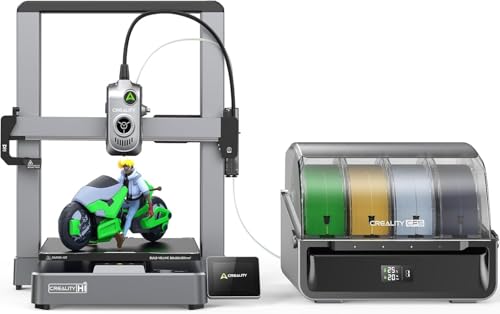 Image of 3IDEA CR Hi Combo 3D Printer, Multi Color 3D Printer with CFS, 500mm /s High Speed Auto-Leveling Automatic Filament Reading Clog-Free Extruder 95% Pre-Assemble All-Metal Body 10.24x10.24x11.81inch