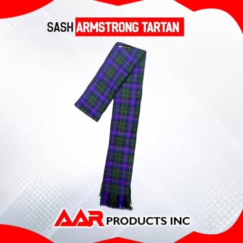 Image of AAR Womens Tartan Clan Sashes Ladies Brooch Scottish Highland - 90 x 10.5 Inches