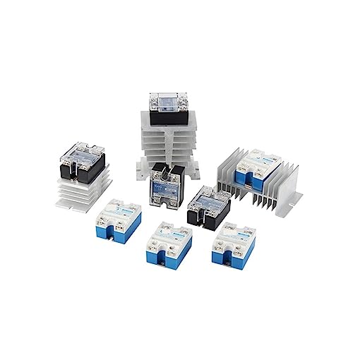 Relé de estado sólido SSR-100DA con control DC a AC y disipador monofásico 5