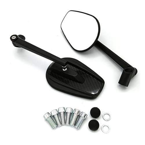 Rétroviseurs convexes universels 10mm anti-angle mort | Miroirs de sécurité moto