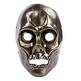 CWLPSL Máscara de Calavera de mortífago de Resina, réplica de Disfraz de Fiesta de Disfraces de Halloween, máscara de Cosplay de Terror