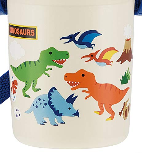 Gourde avec paille silicone push open bouteille eau dinosaures - 4