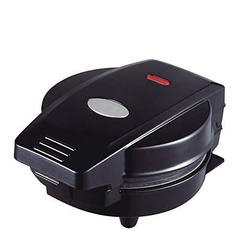 Waffeleisen Kuchenmacher Thermostatische Antihaftbeschichtung Trennbarer Edelstahl Mit Kaltgriff 600W,Schwarz