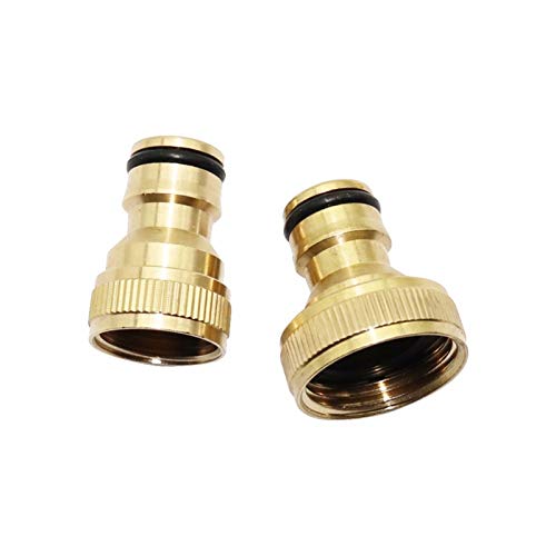 Conectores rápidos de cobre con rosca hembra de 1/2 3/4 para riego de jardinería 2