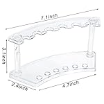 SOUJOY 8 Pack Acrylic Pen Display Stand, 6-Slot Pen Holder Rack, Eyebrow Pen Stand, Makeup Brush Rack Organizer for School Office Home Store - Image 2