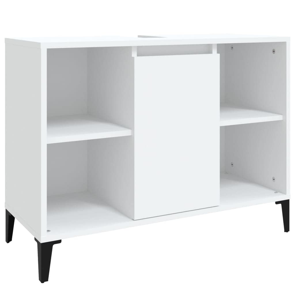 Wastafelkast 80x33x60 cm bewerkt hout zwart | -nl Wastafelkast 80x33x60 cm bewerkt hout zwart | -nl