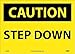 National Marker Caution, Step Down, 10X14, PS (C400PB)