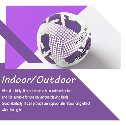 Image of Senston Size 5 Volleyball - Soft & Durable Microfiber Cover for Adults & Youth | Official Size for Indoor, Outdoor, Beach & Gym Training | Includes Air Pump | Soft & Durable Microfiber Cover,for Indoor, Outdoor, Beach & Gym Training