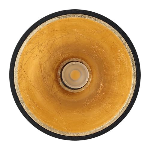 EGLO Lampa sufitowa LED Polasso, lampa sufitowa z metalu w kolorze czarnym i złotym, lampa do salonu ciepła biel, Ø 10 cm