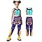 Demon Zoey Costume Kids Hunters Cosplay Girls Pop Singers Stage Role Play Outfit Cropped T-shirt and Casual Pants, Toddler Halloween Costumes ZW176M