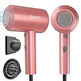 BiGeve Secador de Pelo 2000W Ionico Secador de Pelo Profesional Poderoso para Secado Rápido Motor AC con 2 Difusor 3 Niveles Temperatura Ajustables con Botón Calor Frío para Salón Familiar
