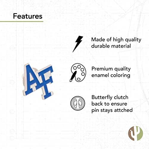 Desert Cactus United States Air Force Academy Lapel Pins Fightin Falcons USAFA Logo Enamel Made of Metal (Pin A)3