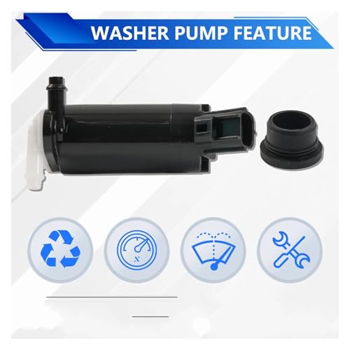 Bomba lavaparabrisas 12V con ojal para Ford Explorer y Expedition limpia luneta trasera 3