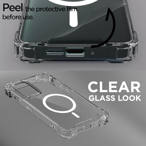 Image of Pikkme Back Cover for OnePlus 9 Pro Mag-Safe Shockproof PC + TPU Protective Case Magnetic Support Bumper Case (Transparent Mag-Safe)