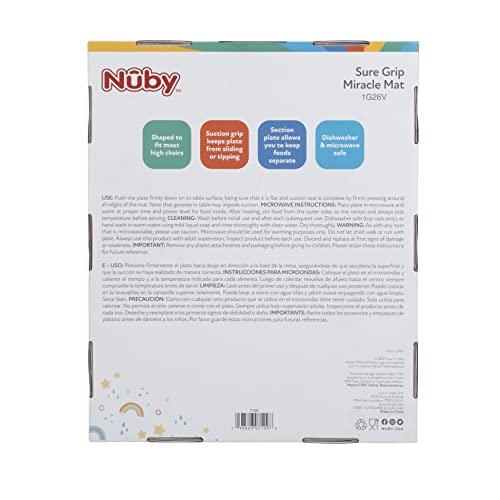 Nuby Silicone Sure Grip Miracle Mat, Fits Most High Chairs, 6 M+, Red by Nuby - Image 8