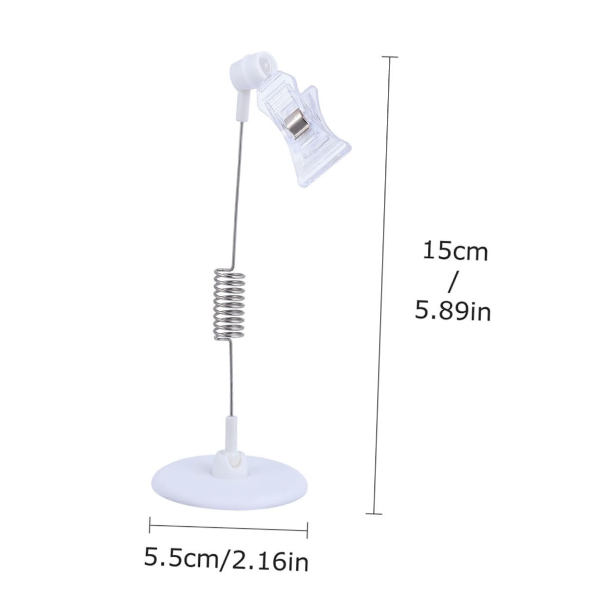 jojofuny 3 Set Porta Etichette Etichetta Espositore Per Adesivi Per Visualizza Stand Basamento Del Clip Del Rack Di Visualizzazione Acciaio Inossidabile Ecc. 5 Pezzi*3