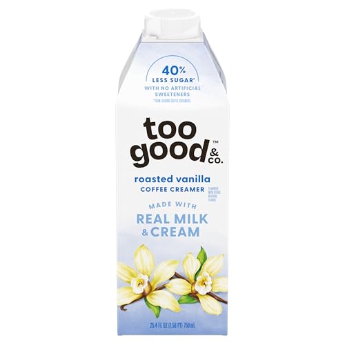 Too Good & Co. Roasted Vanilla Coffee Creamer, Flavored Creamer