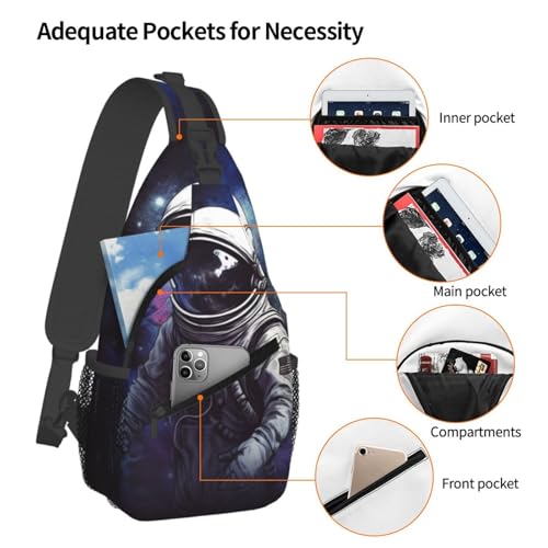 Bolso cruzado Astronaut para hombre y mujer miniatura 4