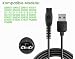 Panlouting 2 Pack | Ersatz USB Ladekabel 1 Meter kompatibel mit Philips Sonicare Cordless Power Flosser 3000 HX3826/21, HX3826/23, HX3826/24