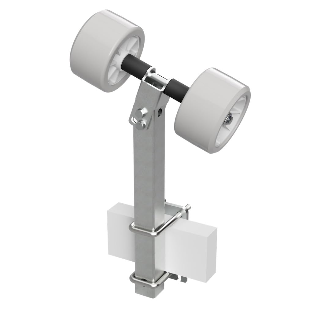 SUPROD 2 Fois Rouleaux pendulaires Aide à la Mise à l'eau remorque pour Bateau TPU RKSRLX-2-TPU, Ø 120 mm