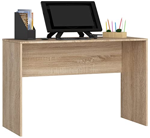 AKORD Schreibtisch B17 120 cm | | PC-Schreibtisch | Office Desk | Computertisch | Bürotisch | B120 x H79 x T50 cm | Gewicht 19,80 kg | Sonoma Eiche