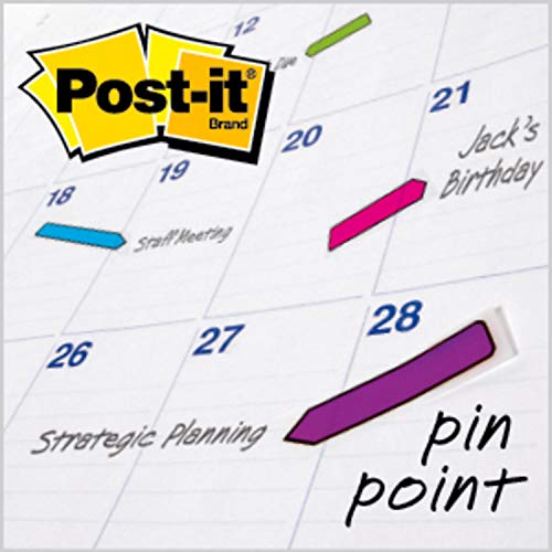 Image of Post-It Arrow Flags .47 inchX1.7 inch 96 /pkg-Assorted Neon Colors