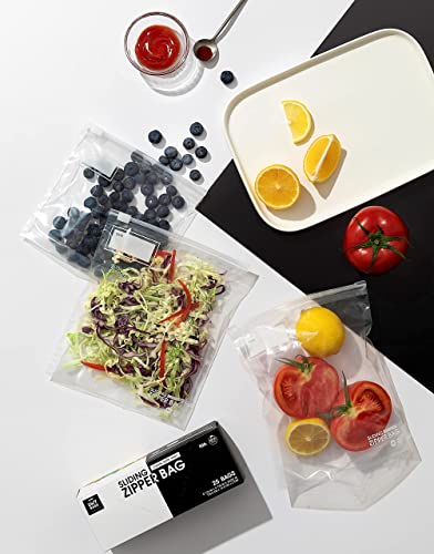 Bolsas deslizantes que no se vuelcan para guardar comida sin derrames 4