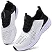 Mnking Zapatillas Running Hombre Mujer Gym Zapatillas Correr Deportes Ligero Zapatos Calzado Sneaker Negro Blanco EU43