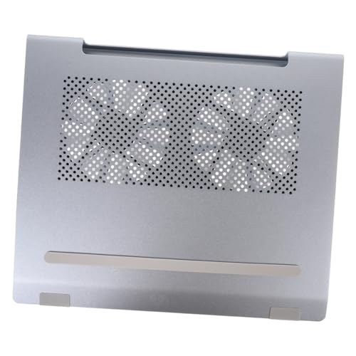 Base de enfriamiento para portátil con doble ventilador de aluminio miniatura 4