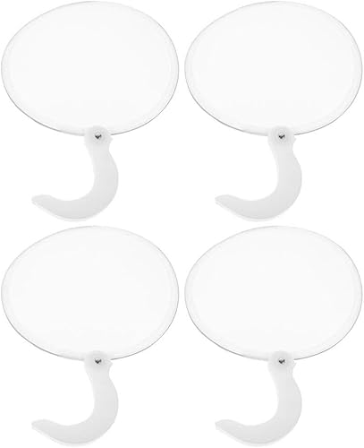 BESTOYARD 4 ventiladores plegables de mano, mini ventilador de mano, decoración para ceremonia de boda, ventilador redondo con asa, fanáticos de