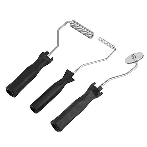 Fiberglass Roller Tools Aluminum Alloy Fiberglass Bubble Laminating Roller with ABS Handle for GRP FRP Resin Work(3pcs/Set) - Image 2