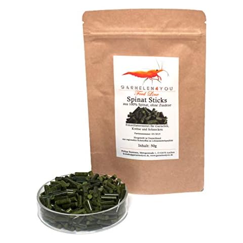 GARNELEN4YOU® Spinat Sticks | Premium Garnelenfutter Cover