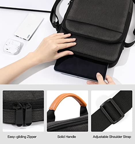 Dadanism 9-11" Tableta Bolsa de Hombro con Manejar para iPad (A16) 11", iPad Air/Pro 11", i-Pad 10.ª Gen/Air 5/4 10,9", i-Pad 9/8/7.ª Gen 10,2", Galaxy Tab A9+ 11", Tab M11/Idea Tab 11", Negro Gris - imagen 7