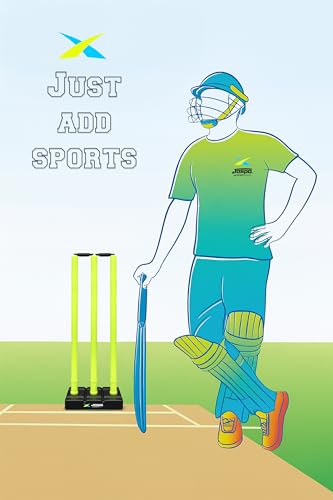 Image of Jaspo Cricket Wicket Set - 30 Inch Neon Colour Plastic Stumps with Stand & Bails | Durable Cricket Wickets for Ground, Match, Tournament, Practice | Standard Size Cricket Kit for All Ages