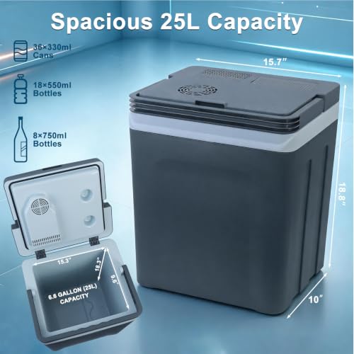 TopAutoGear 25L Electric Cooler & Warmer