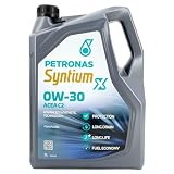 PETRONAS Olio motore Syntium 0W-30 Olio sintetico 100% 5 L Compatibilità con PEUGEOT 206 2 volumi/Coda spiovente 2A/C 207 WA, WC 208 I Hatchback CA, CC 2008 Station Wagon CU, CITROËN