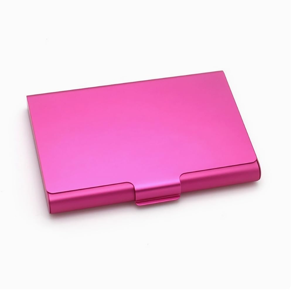 Metalowe etui na wizytówki, dla mężczyzn i kobiet, profesjonalne, aluminiowe etui na wizytówki, smukły portfel, etui na wizytówki, portfel, zapięcie, 20 szt
