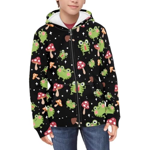 Cute Animal Boys Girls Zip Up Hoodies Long Sleeve Sweatshirt with Pockets3