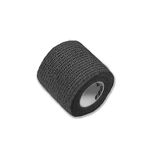 Dynarex Sensi-Wrap - Self-Adherent Compression Bandage Rolls - for Tattoo & Medical Use - 2.0" x 5 yds - Black - 36 Count