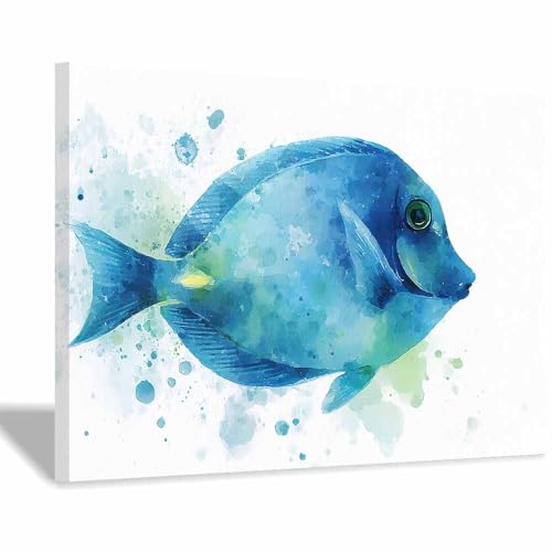 Poster océan bleu pâle CUDAOO pour créer une ambiance zen dans votre chambre