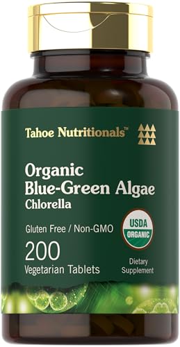 Carlyle Chlorella Tablets | 200 Count | 250 mg | Organic Blue Green Algae