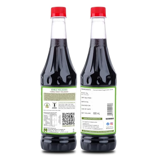 Image of Dhampure Speciality Sugarcane Molasses Syrup 1600ml (2 x 800ml) Baking | Sugarcane Molasses | Liquid Baking Syrup | Baking & Cooking | No Artificial Colours | No Preservatives
