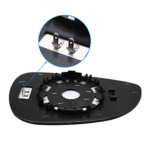 Zwbfu Substituição do lado esquerdo do passageiro para Ford Fiesta Mk7 2008-2017 Vidro de espelho de