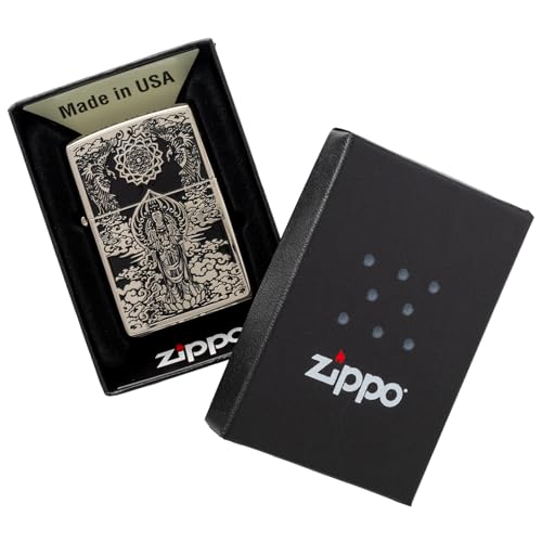 Encendedor Zippo Aceite Piedra Plateado miniatura 6